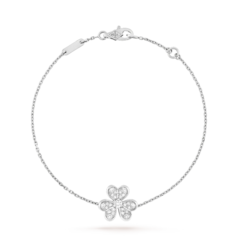 ¡®Dream¡¯FRIVOLE SILVER BLUMEN DIAMANTARMREIF