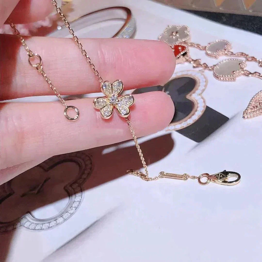 „Dream“ FRIVOLE GOLD BLUMEN DIAMANTARMREIF