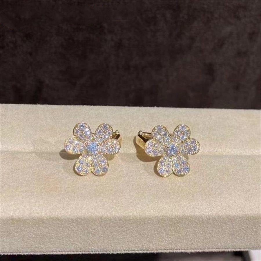 ¡®Dream¡¯FRIVOLE GOLD FLOWER DIAMOND EARRINGS