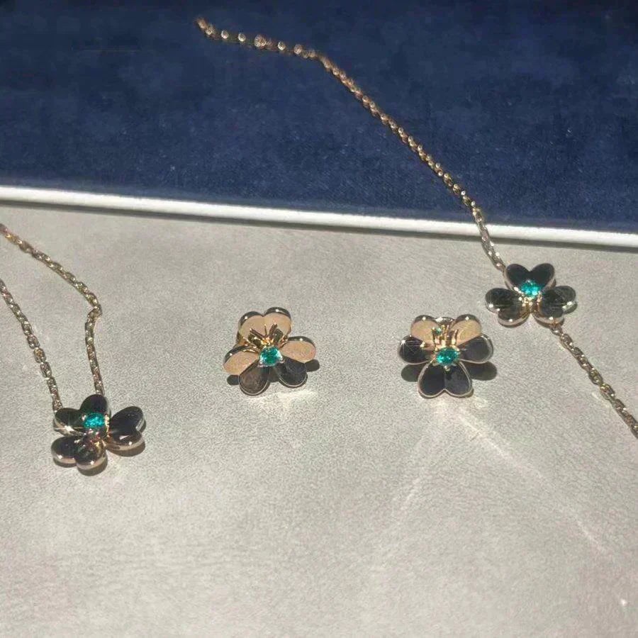 ¡®Dream¡¯FRIVOLE  FLOWER MALACHITE EARRINGS