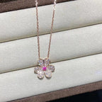 ¡®Dream¡¯FRIVOLE ROSE GOLD FLOWER DIAMOND NECKLACE