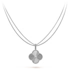 ¡®Dream¡¯CLOVER 25MM SILVER BIG CLOVER NECKLACE