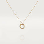 ¡®Dream¡¯TRINITY NECKLACE SILVER GOLD PINK GOLD DIAMONDS