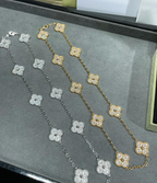 [¡®Dream¡¯]CLOVER 10 MOTIFS FULL DIAMOND NECKLACE