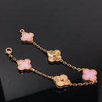 [Dream]Neue ROSA PERLMUTT-ARMBANDKOLLEKTION MIT KLEEBÄTTERN (5 MOTIVE)